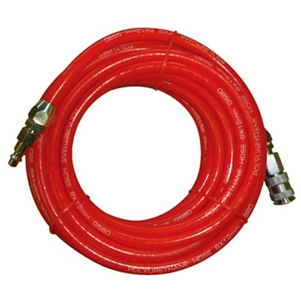 Furtun pneumatic Alsafix, poliuretanic, 10 m, cuple metalice sertizate