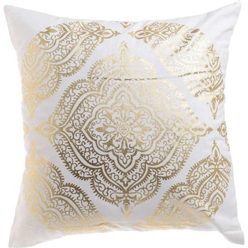 Perna decorativa cu alb/gold 45 x 45 cm Perna decorativa cu alb/gold 45 x 45 cm
