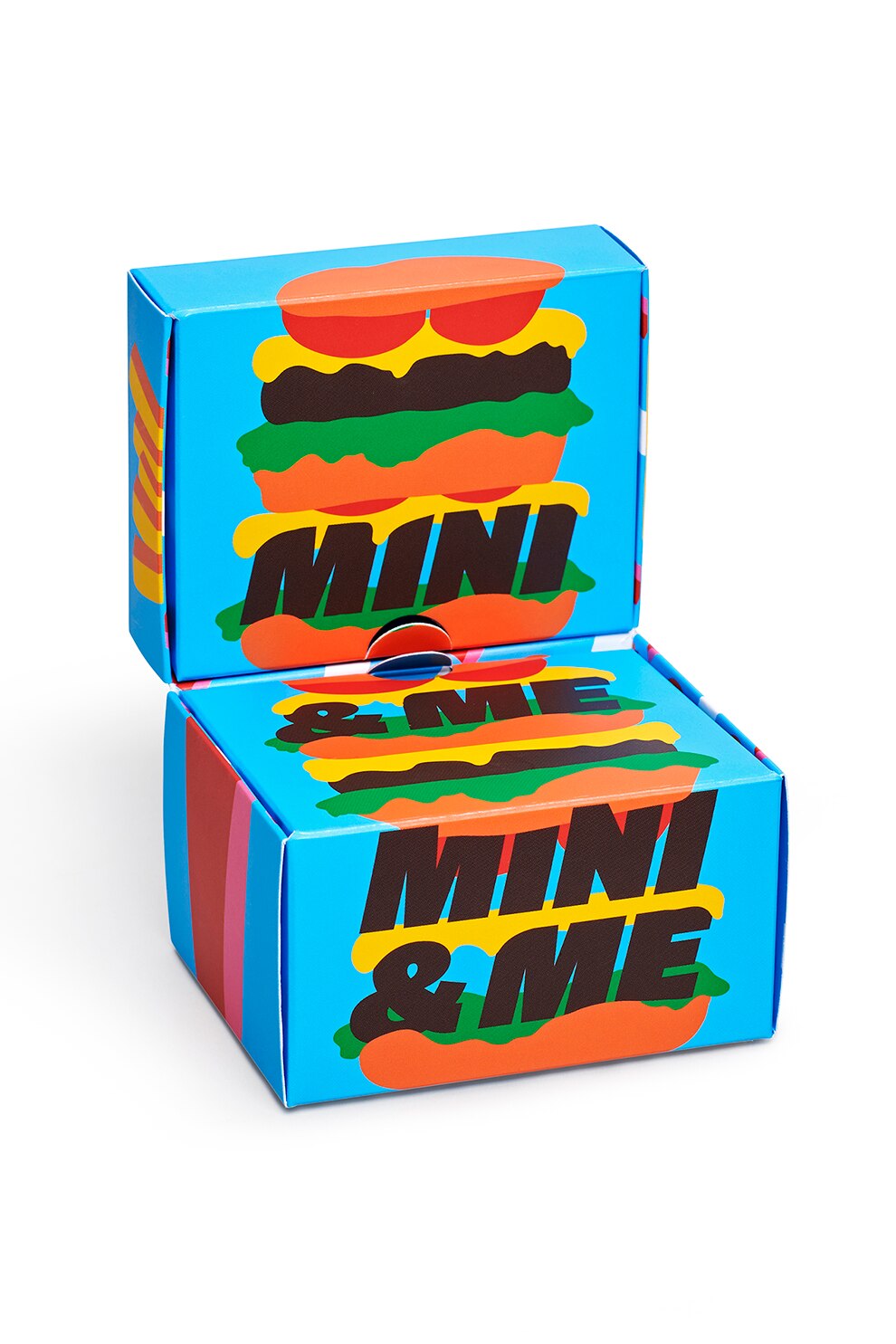 Happy Socks, Cutie-cadou cu sosete cu imprimeu Parent&Child - 2 perechi, Albastru deschis