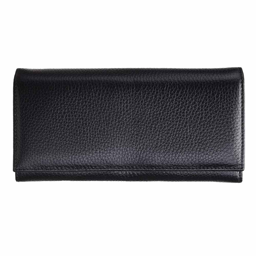 Portofel dama piele,Toro Nero, Classic black