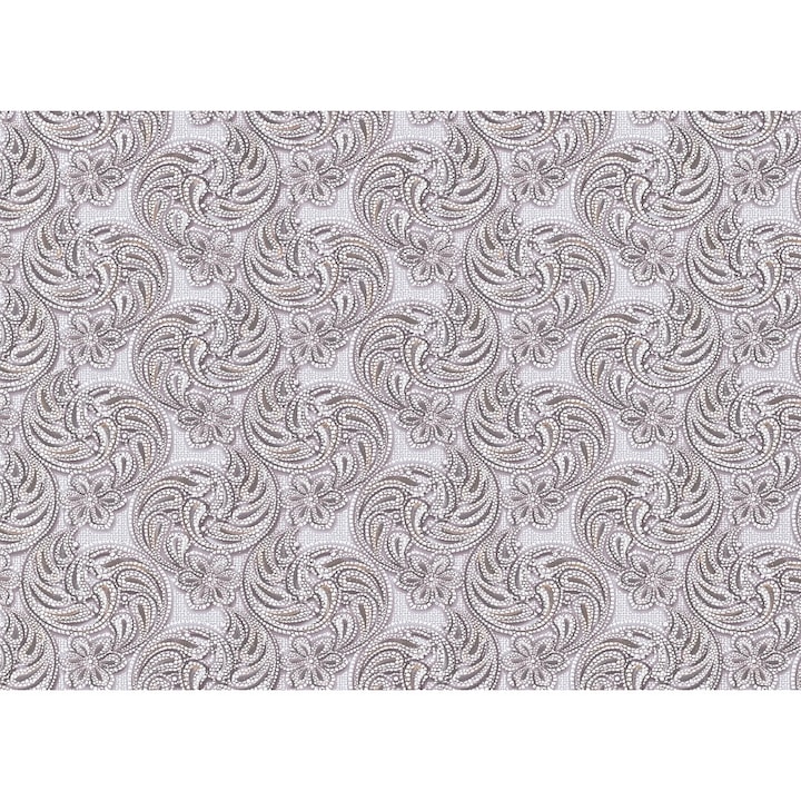 Tapet acrilic Slavyanski Oboi, Olga 6591-10, model fantezie cu flori, gri, semilavabil, pentru living sau dormitor, rola 5mp