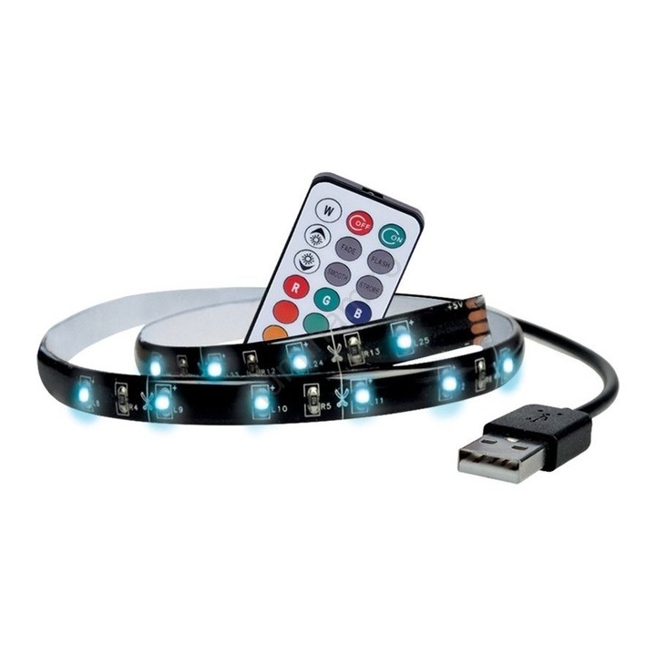 LED RGB ТВ лента 5 Метра с LED/USB дистанционно управление