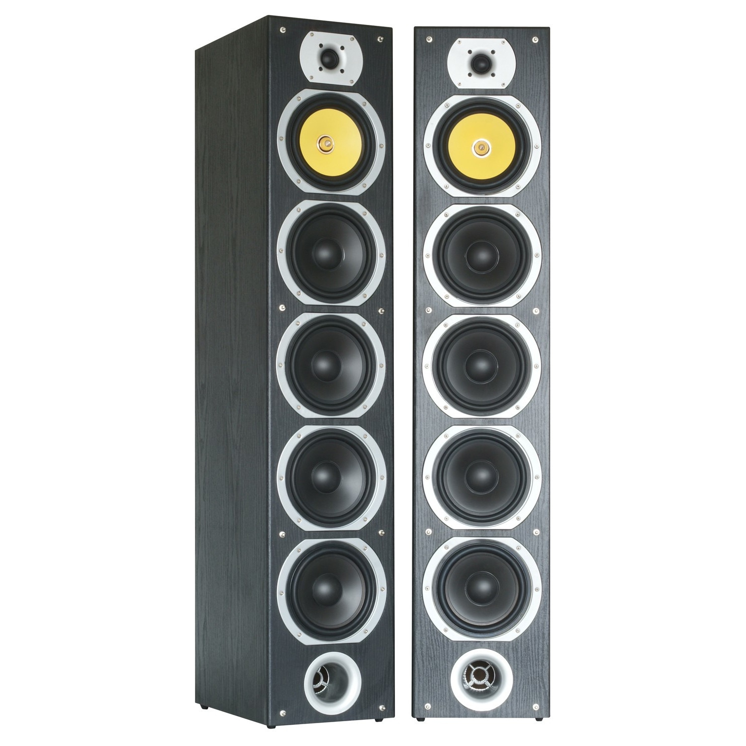 Set 2 boxe turn, 4x 6.5", 600W, negru, Fenton SHFT57B