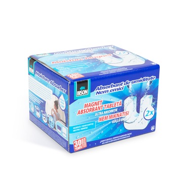 Set 2 rezerve pentru dezumidificatorul AirMax, Bison, 2 x 450 g, 105 x 90 x 37 mm, Alb Set 2 rezerve pentru dezumidificatorul AirMax, Bison, 2 x 450 g, 105 x 90 x 37 mm, Alb