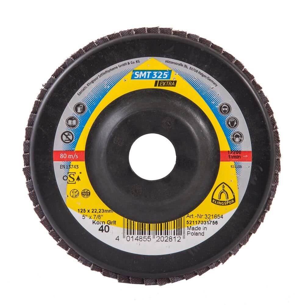 Disc Lamelar Klingspor Smt 325 Extra Ger P40, 125x22 mm, pentru Otel