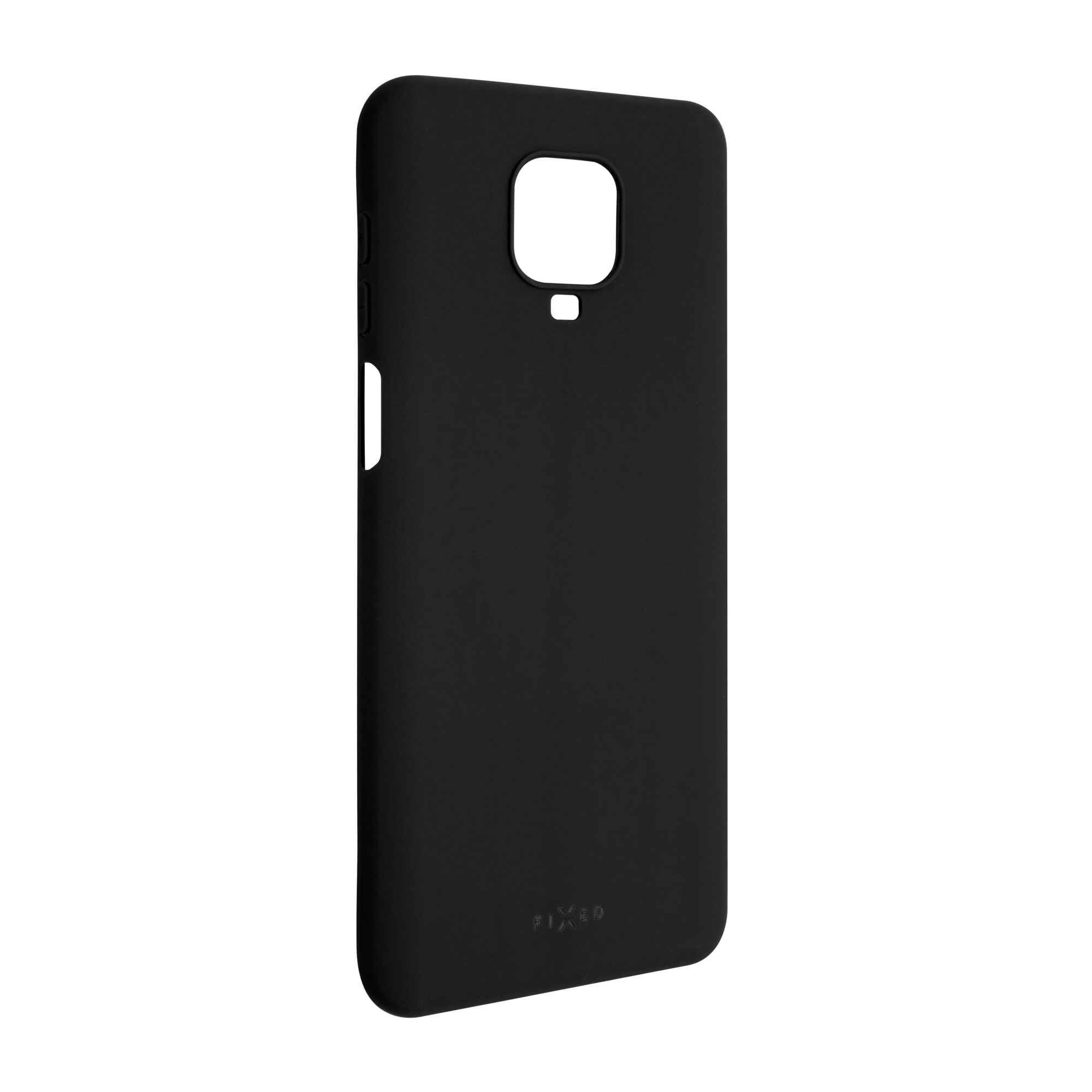 Husa de protectie pentru Xiaomi Redmi Note 9 Pro/9 Pro Max/Note 9S, Fixed Story, Aspect cauciucat, Negru