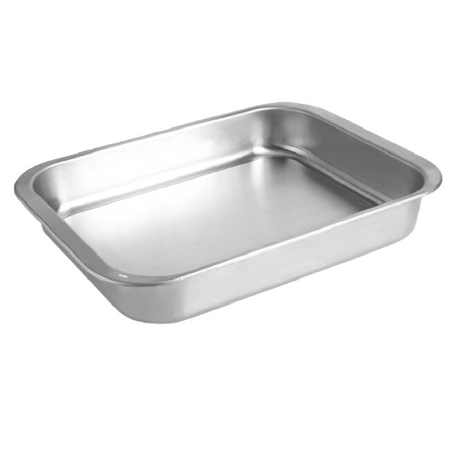 Tava copt Ibili-iChef, 39.5x28x5.7 cm, Inox 18/0, argintiu
