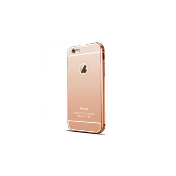 Husa Bumper Aluminiu Mirror I-berry Pentru Iphone 6,6s Plus Gold Rose Husa Bumper Aluminiu Mirror I-berry Pentru Iphone 6,6s Plus Gold Rose