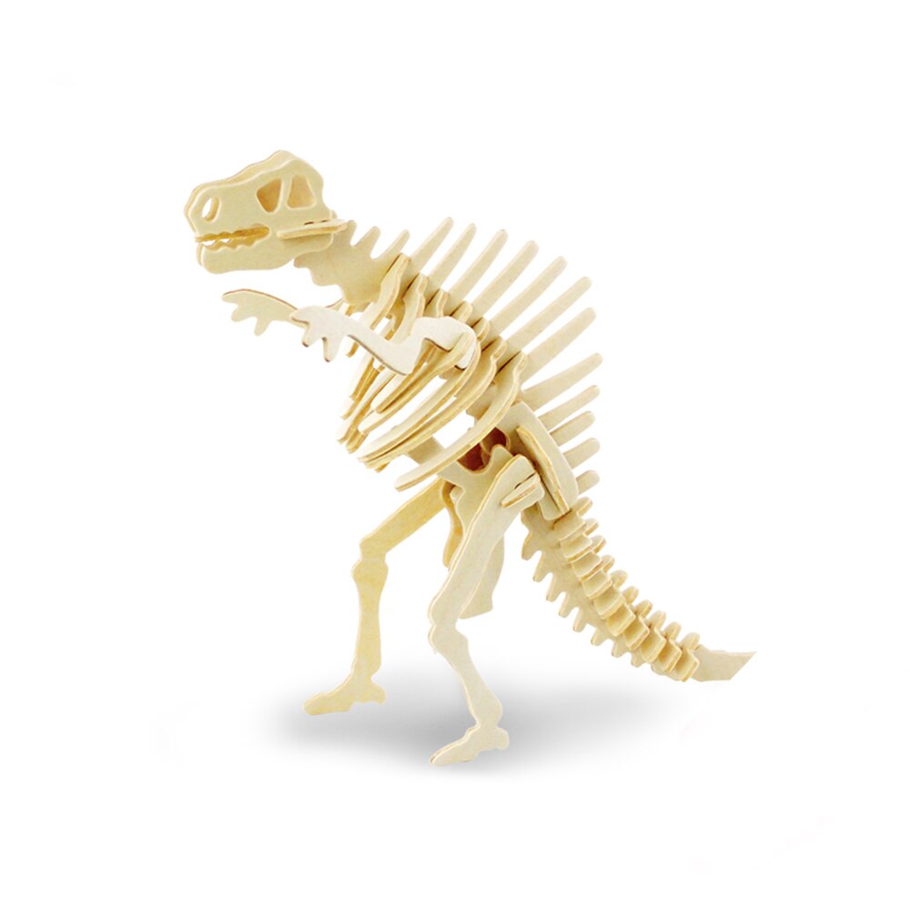 Puzzle 3D Spinosaurus, Robotime, Lemn, 32 piese