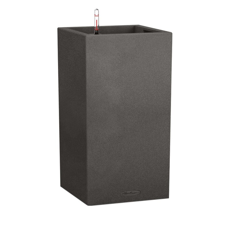 Ghiveci Lechuza Canto Stone Tower 40 (40 x 40 x 76 cm) Negru Grafit 13622