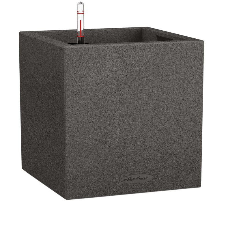 Ghiveci Lechuza Canto Stone 30 (30 x 30 x 30 cm) Negru 13702