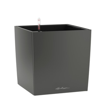 Ghiveci Lechuza Cube Premium 30 (29,5 x 29,5 x 30 cm ) Charcoal 16463 Ghiveci Lechuza Cube Premium 30 (29,5 x 29,5 x 30 cm ) Charcoal 16463
