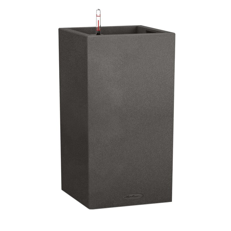 Ghiveci Lechuza Canto Stone Tower 30 (30 x 30 x 56 cm) Negru Grafit 13602