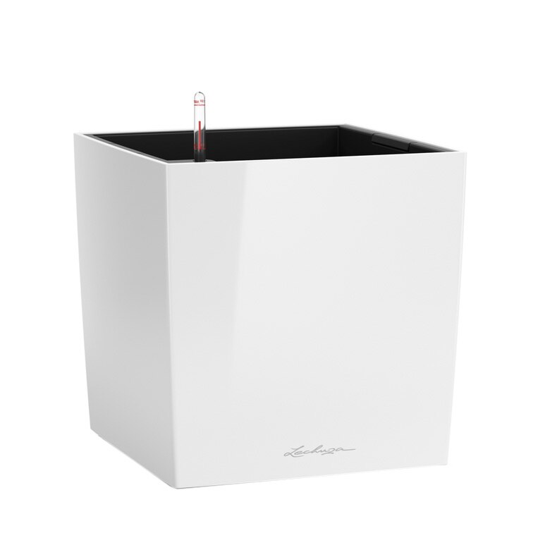 Ghiveci Lechuza Cube Premium 30 (29,5 x 29,5 x 30 cm ) Alb 16460