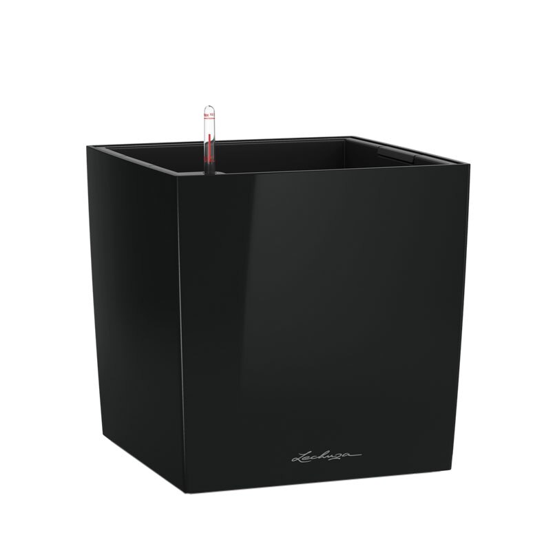 Ghiveci Lechuza Cube Premium 30 (29,5 x 29,5 x 30 cm ) Negru 16469