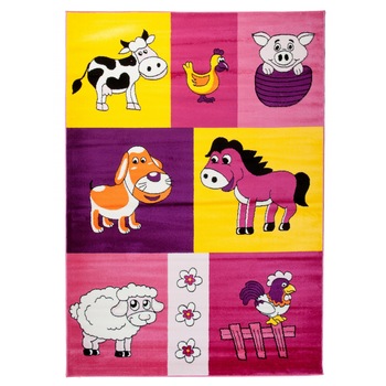 Covor Kinder New For Kids Chemex E047A FUSYA CFW fucsie 80x150 Covor Kinder New For Kids Chemex E047A FUSYA CFW fucsie 80x150