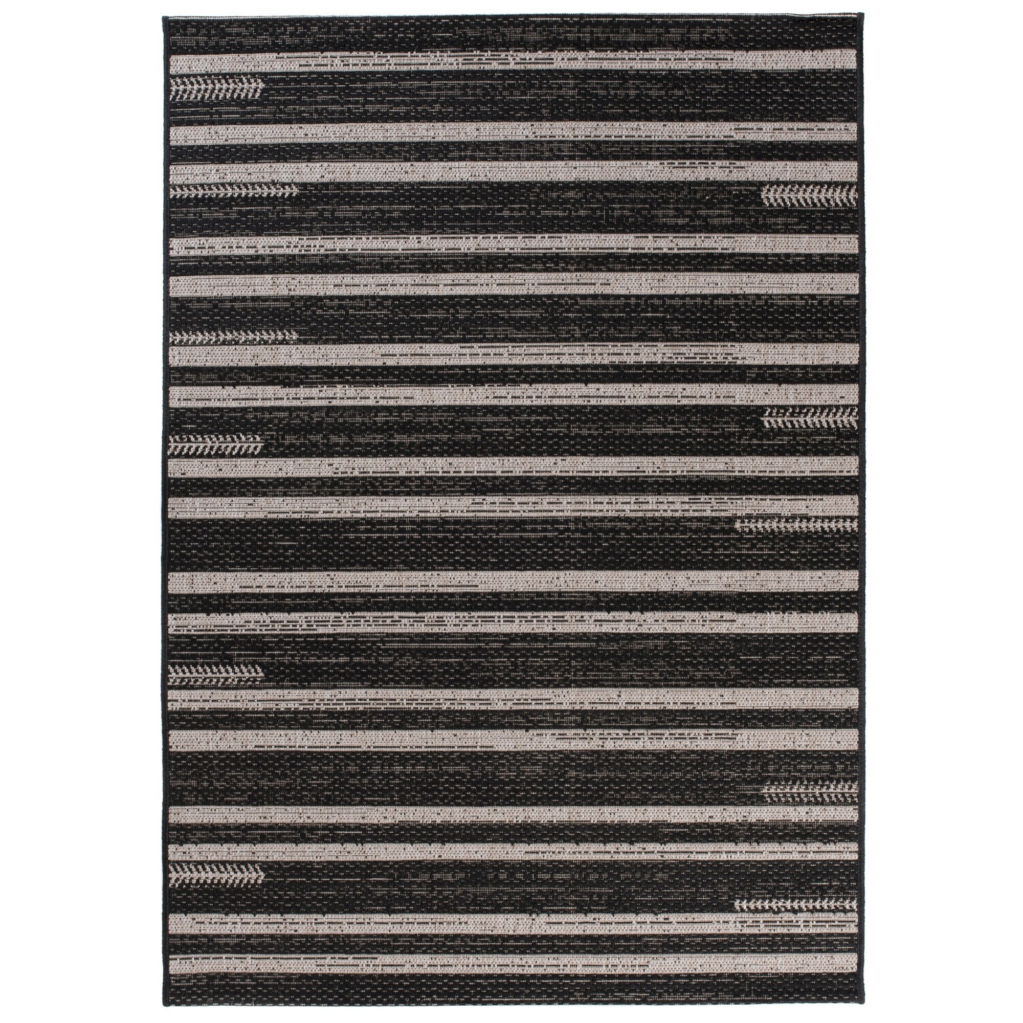 Covor Floorlux Sisal Chemex 20384 / negru,argint 120x170