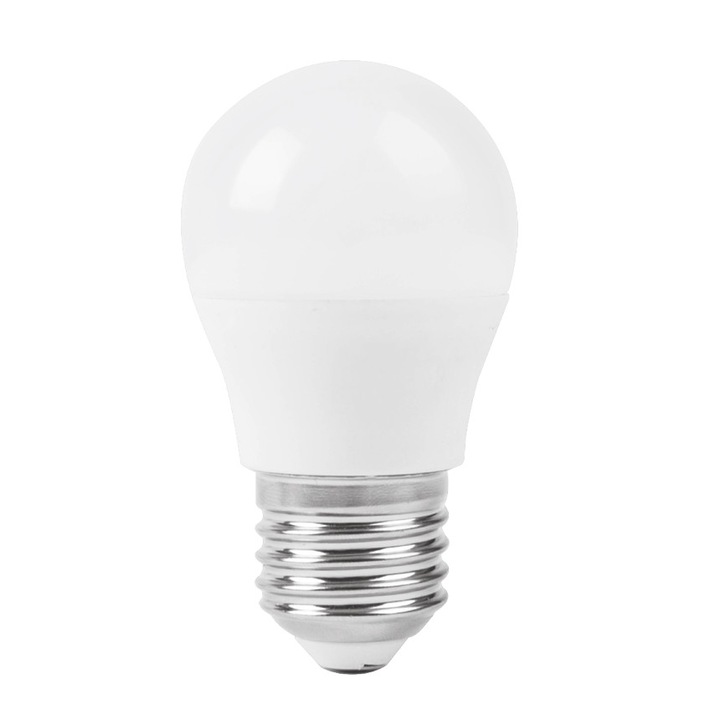 Led лампа Lightex, Plastic, 5W, 220V, E27, P45, матирана, WW 3000K