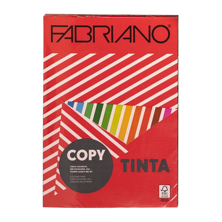 Fabriano papír, fénymásoló, Copy Tinta, A3, 80 g/m2, piros, 250 lap