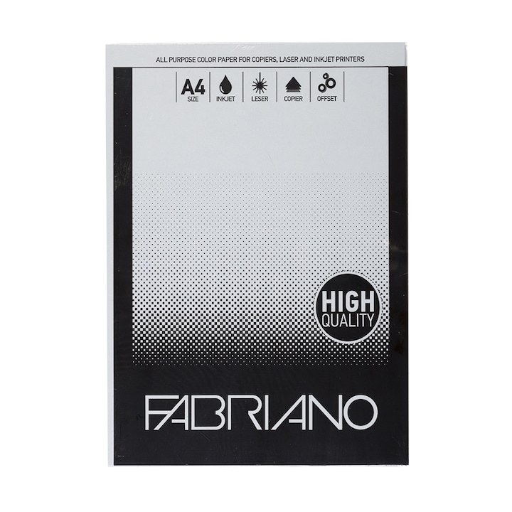 Fabriano karton, fénymásoló, A4, 160 g/m2, szürke, 50 lap