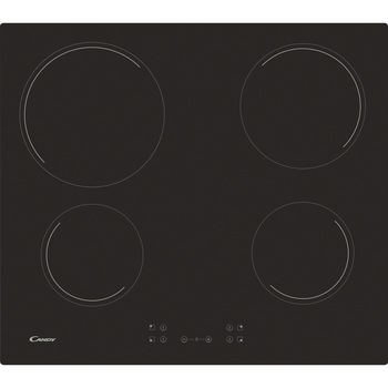 Plita incorporabila Candy CH64CCB/4U, Vitroceramica, 4 zone de gatit, Touch control, 60 cm, Negru Plita incorporabila Candy CH64CCB/4U, Vitroceramica, 4 zone de gatit, Touch control, 60 cm, Negru