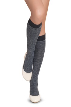 Sosete de dama Penti 3/4, Bumbac, Gri, 70 Den, Marime universala Sosete de dama Penti 3/4, Bumbac, Gri, 70 Den, Marime universala