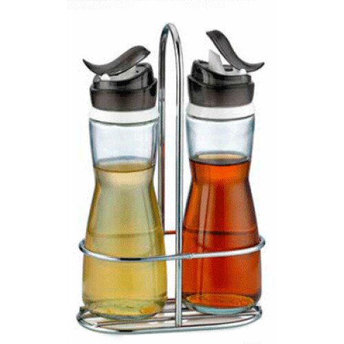 Set sticle 2 buc. RAKI cu suport pentru ulei,otet M-352001 MAREA