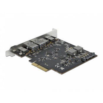 PCI Express x4 cu 3 x USB 3.2 Type-C + 2 x USB-A, Delock 89074 PCI Express x4 cu 3 x USB 3.2 Type-C + 2 x USB-A, Delock 89074