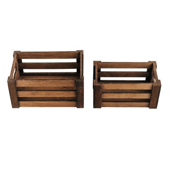 Set 2 organizatoare birou din lemn, maro, 21 cm lungime, 15 cm latime Set 2 organizatoare birou din lemn, maro, 21 cm lungime, 15 cm latime