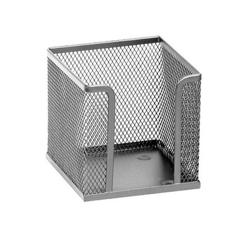 Suport plasa metalica pentru cub hartie - argintiu Suport plasa metalica pentru cub hartie - argintiu