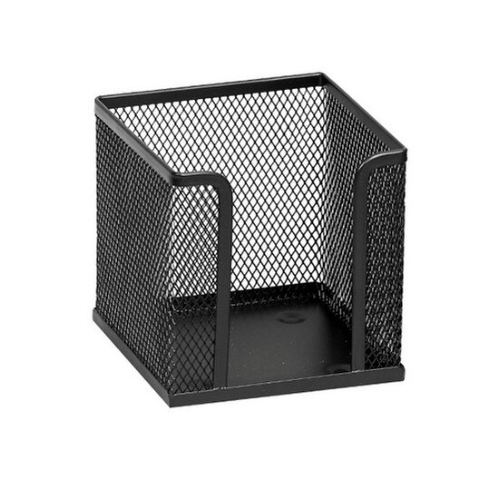 Suport plasa metalica pentru cub hartie - negru