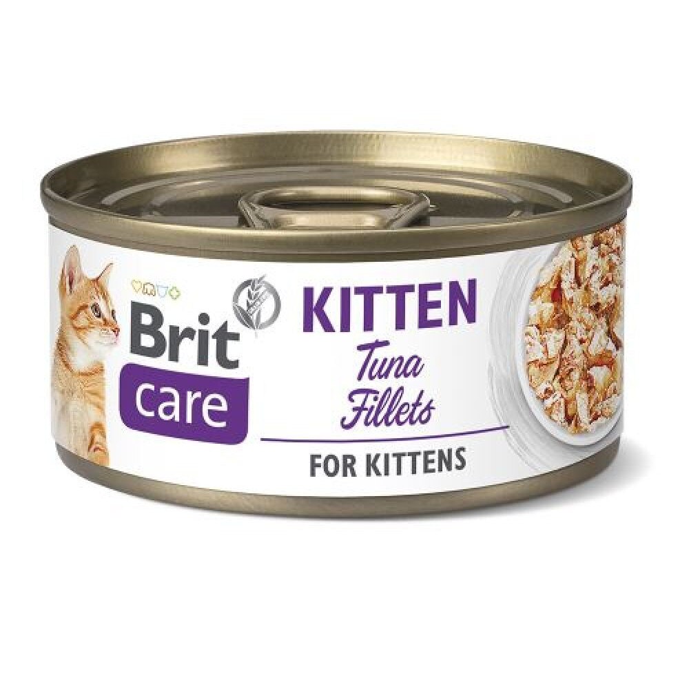 Hrana Umeda pentru pisici Brit Care Cat Kitten Tuna Fillets, 70 g
