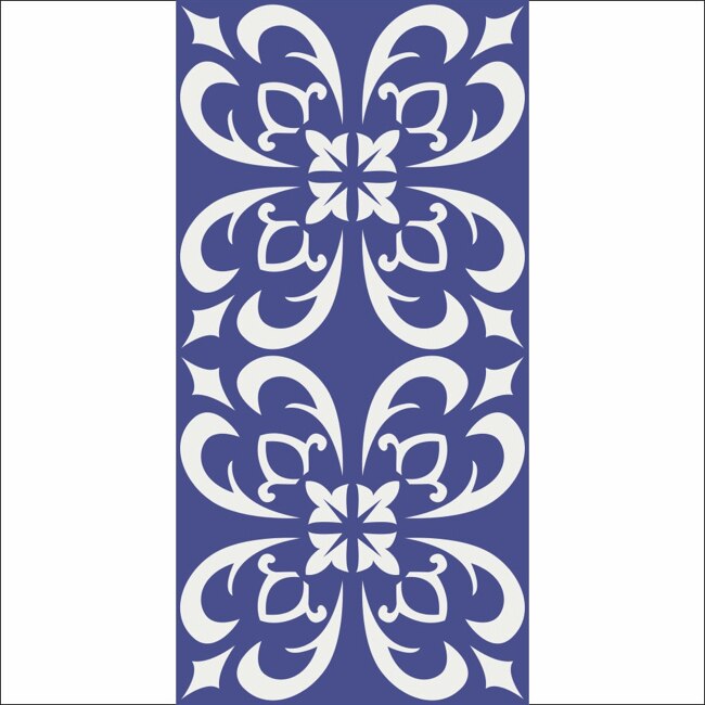 Set 6 buc stickere autocolante faianta decorativa 20cm x 40cm model little star