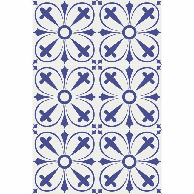 Set 6 buc stickere autocolante faianta decorativa 20cm x 30cm model abstract Maroc 1