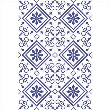 Set 6 buc stickere autocolante faianta decorativa 20cm x 30cm Pattern Blue Set 6 buc stickere autocolante faianta decorativa 20cm x 30cm Pattern Blue