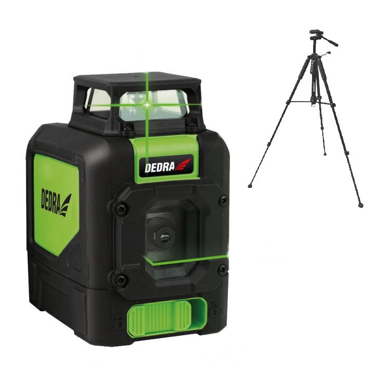 Multilaser 1D, fascicul laser verde + trepied filet ¼, sistem de autonivelare, cu suport magnetic 360º , IP54