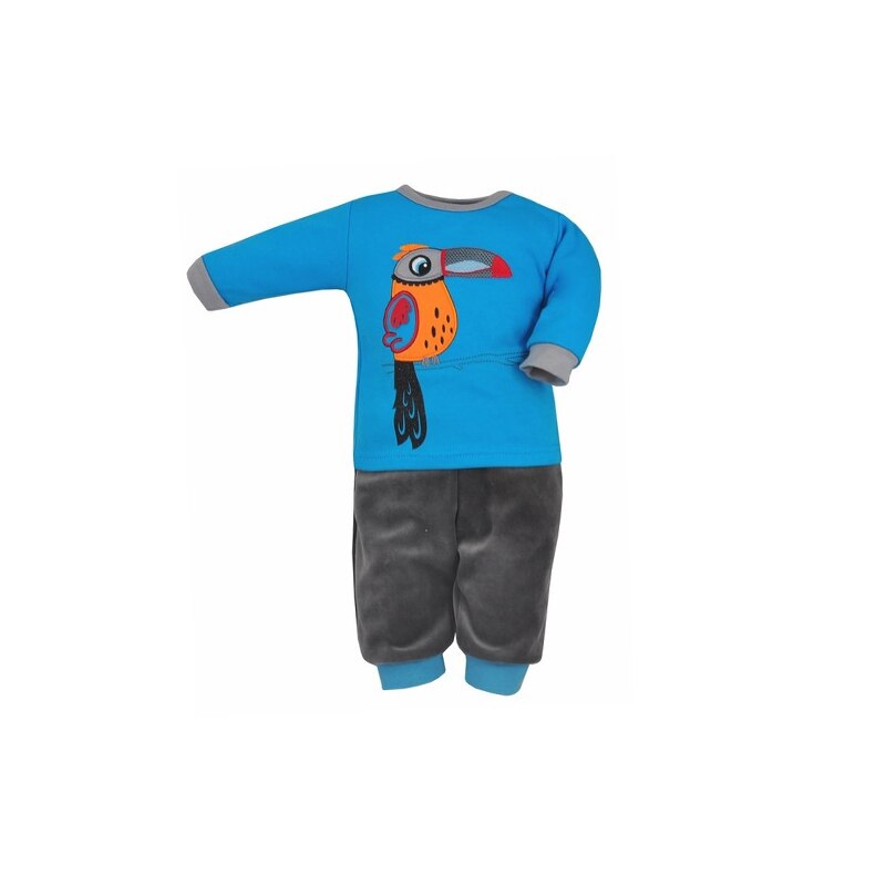 Compleu 2 piese bluza si pantaloni pentru baieti Koala Bali 3043-AL, Albastru