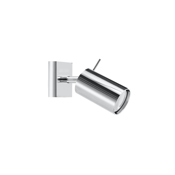 Lustra de tavan Ring crom otel 1 bec tub modern de interior