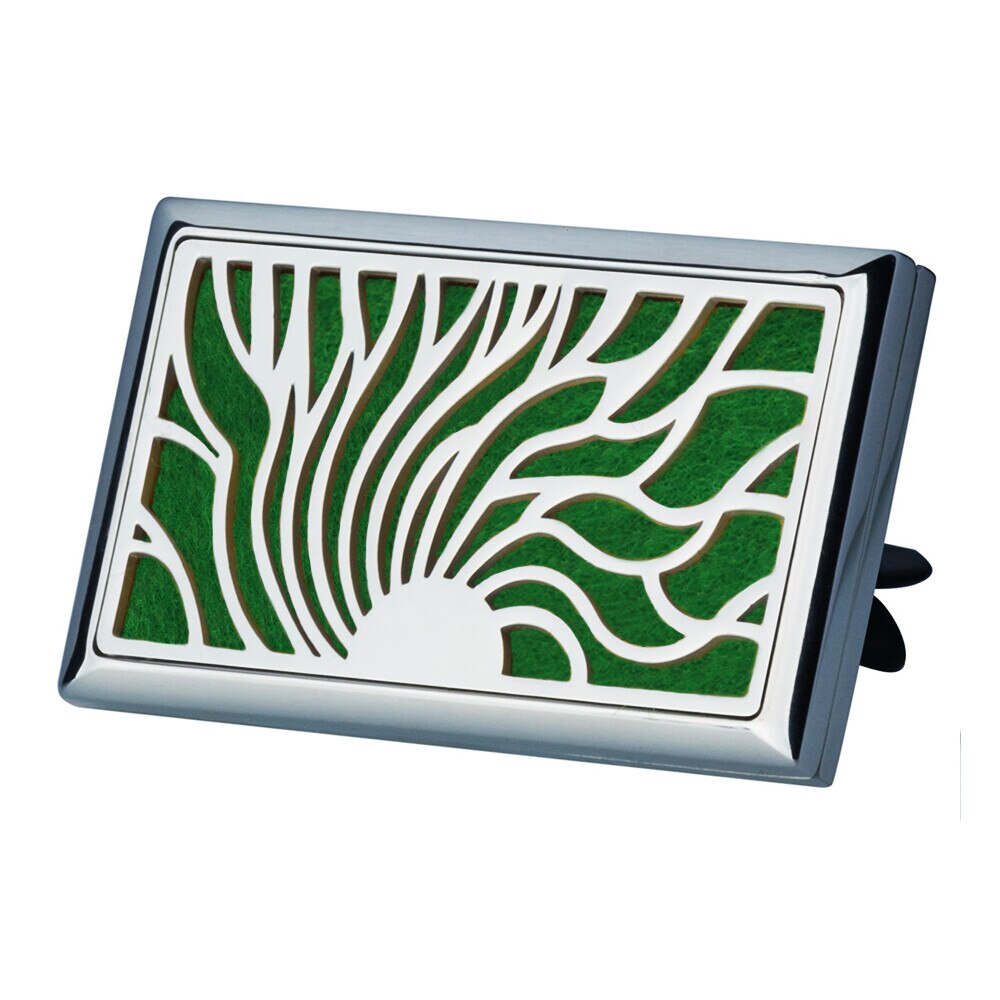 Difuzor aromaterapie auto, pentru uleiuri esentiale dreptunghiular pentru ventilatie Sun, Argintiu
