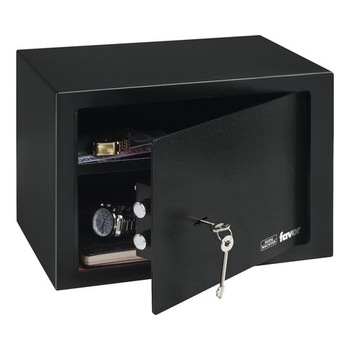 Seif cu cheie Burg Wachter, negru, otel, 2 chei pentru deschidere, 35 x 25 x 25 cm Seif cu cheie Burg Wachter, negru, otel, 2 chei pentru deschidere, 35 x 25 x 25 cm