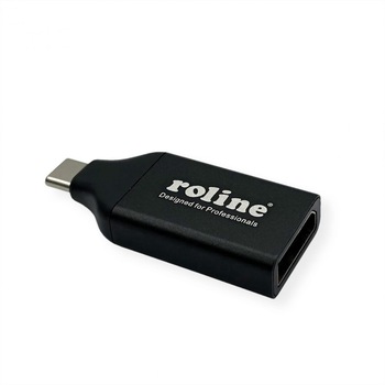 Adaptor USB-C la DisplayPort 1.2 T-M, Roline 12.03.3227 Adaptor USB-C la DisplayPort 1.2 T-M, Roline 12.03.3227
