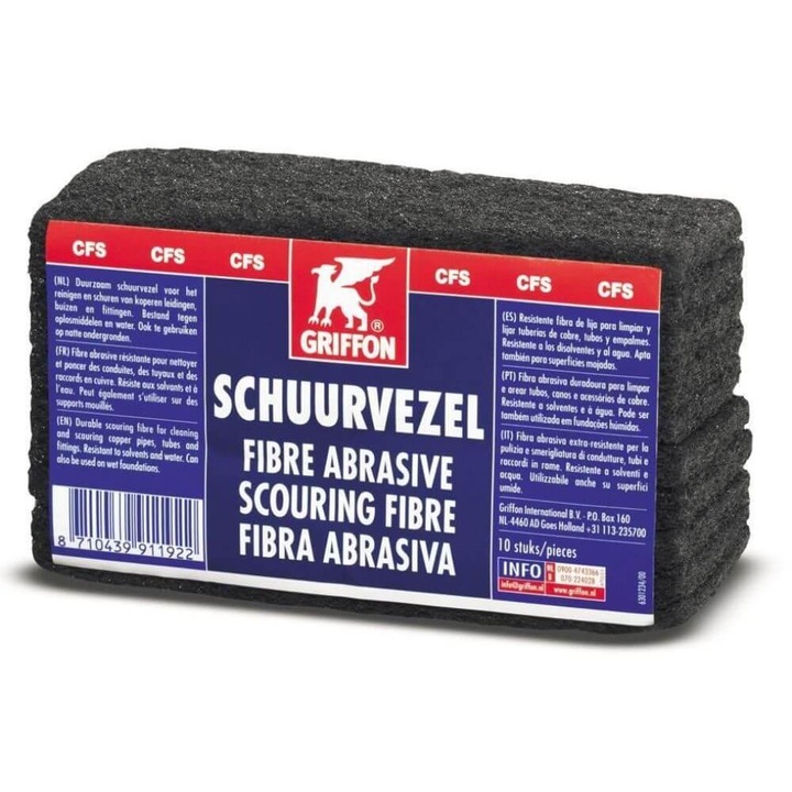 Set Bureti Abrazivi Griffon Durolin, 10 Buc/Set, Negru