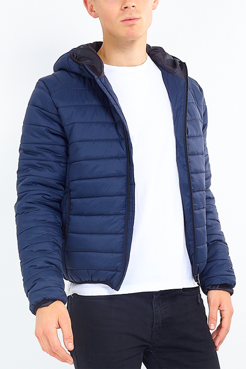 BRAVE SOUL, Jacheta usoara cu vatelina Caleb, Bleumarin