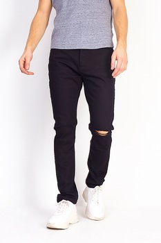 BRAVE SOUL, Blugi slim fit Eastbornerip, Negru, 30-Long BRAVE SOUL, Blugi slim fit Eastbornerip, Negru, 30-Long