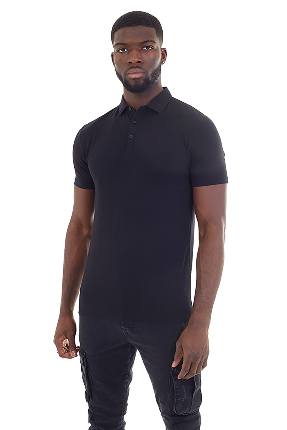 BRAVE SOUL, Tricou polo Gerard, Negru