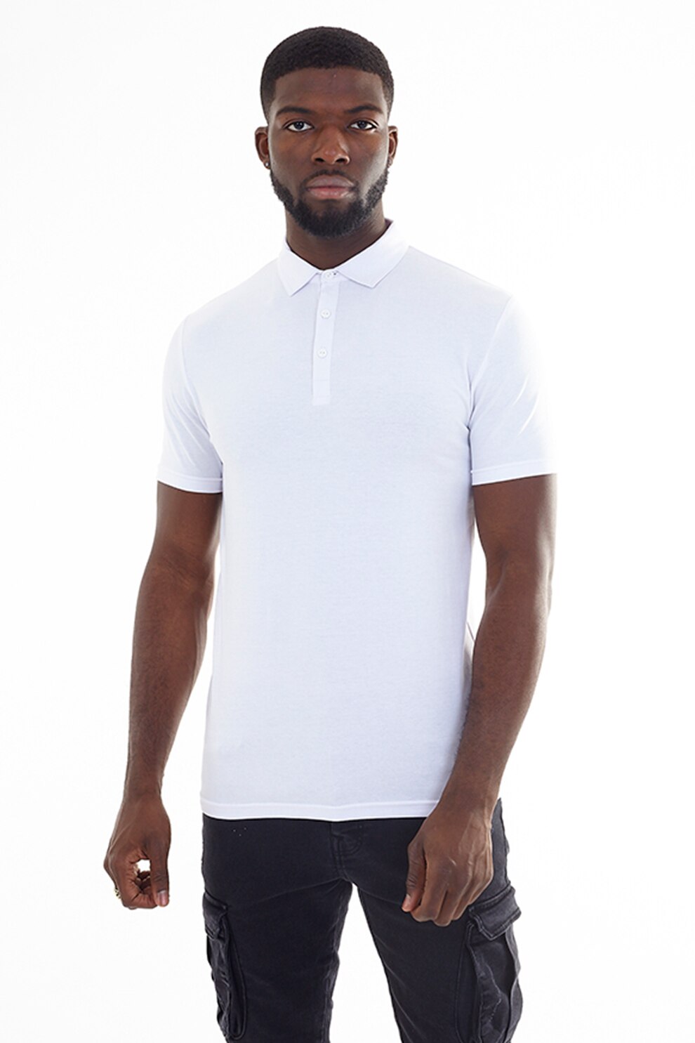 BRAVE SOUL, Tricou polo Gerard, Alb optic