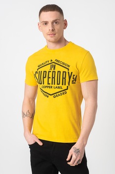 superdry tricou din bumbac cu imprimeu copper label galben sofrannegru imagen 8_0_
0