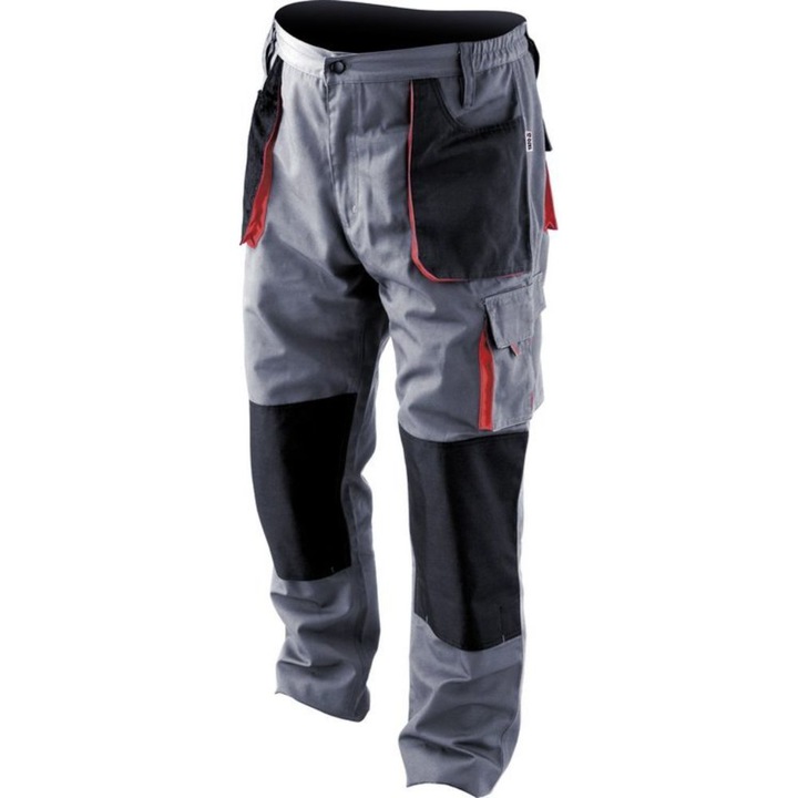 Работен панталон Yato, 5 джоба, памук/полиестер, Сив, XL