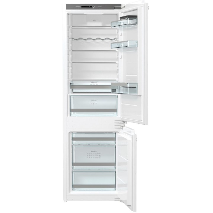 Gorenje RKI2181A1 Beépíthető kombinált hűtőszekrény, M:177cm, 258L, F energiaosztály, fehér