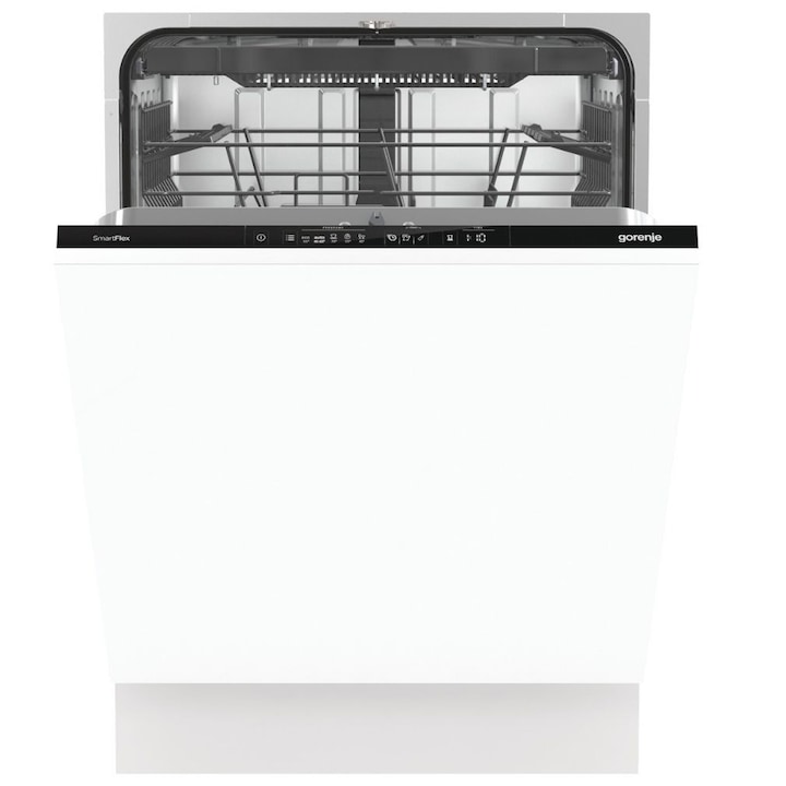 Gorenje GV661D60 Beépíthető teljesen integrált mosogatógép, 60cm, 16 teríték, 5 program, D energiaosztály, fehér